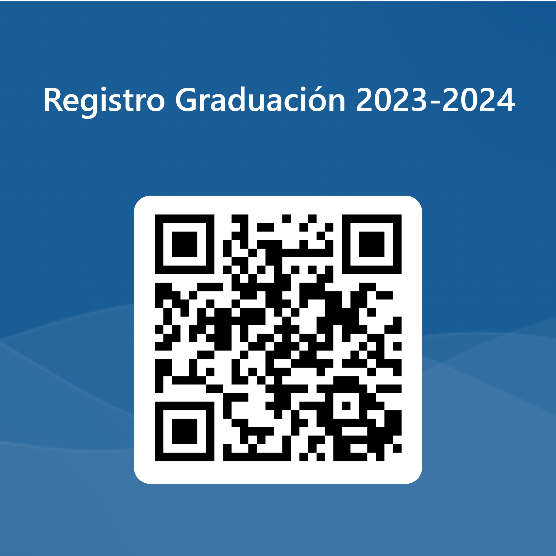 Código QR para Registro Graduación 2023 2024
